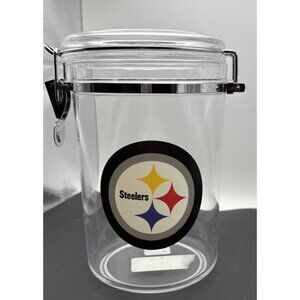 62 Oz Pittsburgh Steeler Acrylic Canister With Lid
